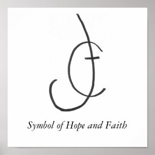HopeandFaith, Symbol der Hoffnung und des Glaubens Poster