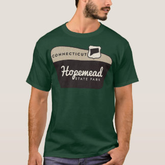 Hopemead Staat Park Connecticut Begrüßungszeichen T-Shirt