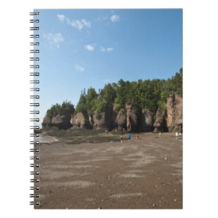 Hopewell Rocks und die Gezeitenexploration am Ozea Notizblock