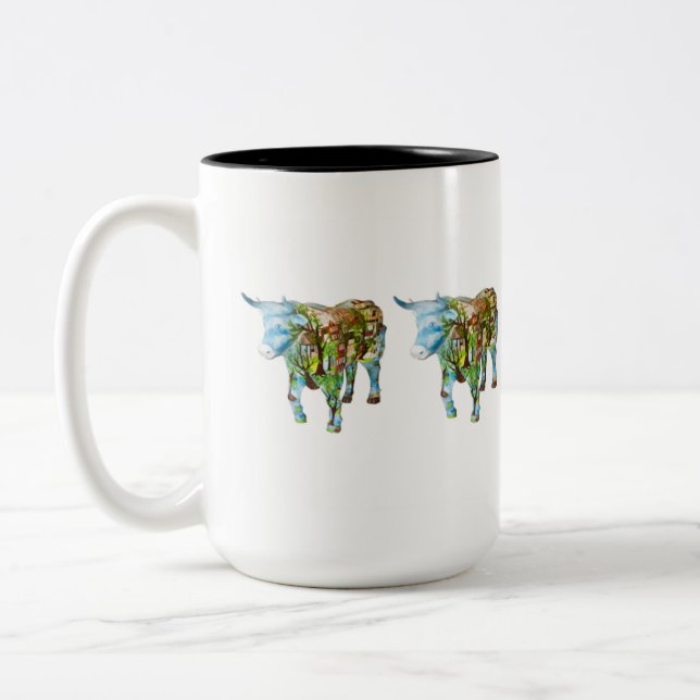 "Hopewell Stadt" 15 Unze-Tasse Zweifarbige Tasse (Links)