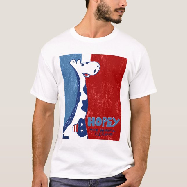 Hopey der hoffnungsvolle Giraffen-T - Shirt (Vorderseite)