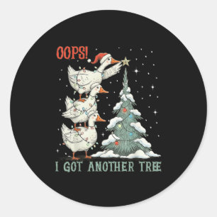 Hopfen Ich Got einen anderen Baum Merry Goosemas A Runder Aufkleber