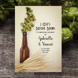 Hopfen und Brauerei Dreifach-gefaltete Programmkarte