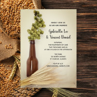 Hopfen und Brauerei, getrocknet, Einladung zur Hoc