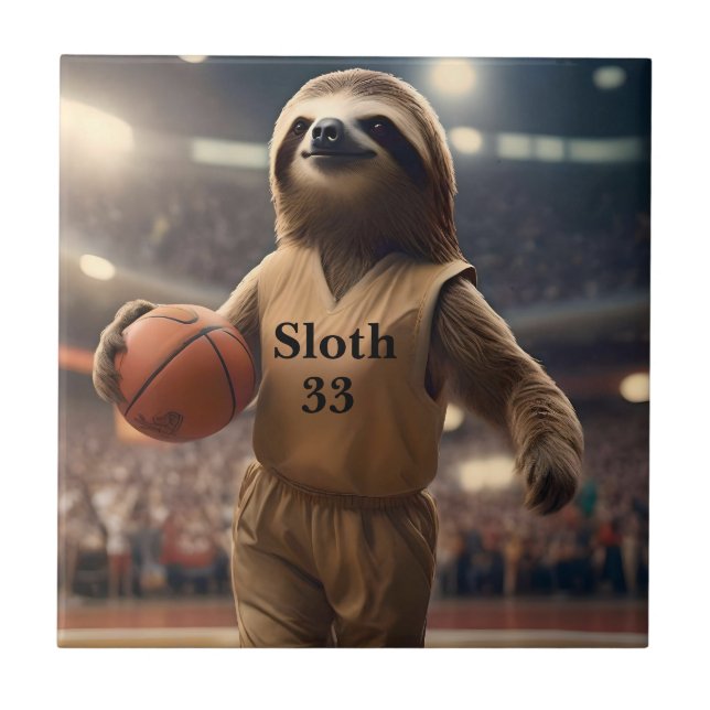 Hopfen und Hangs: Der Slam Dunking Sloth, Fliese (Vorderseite)