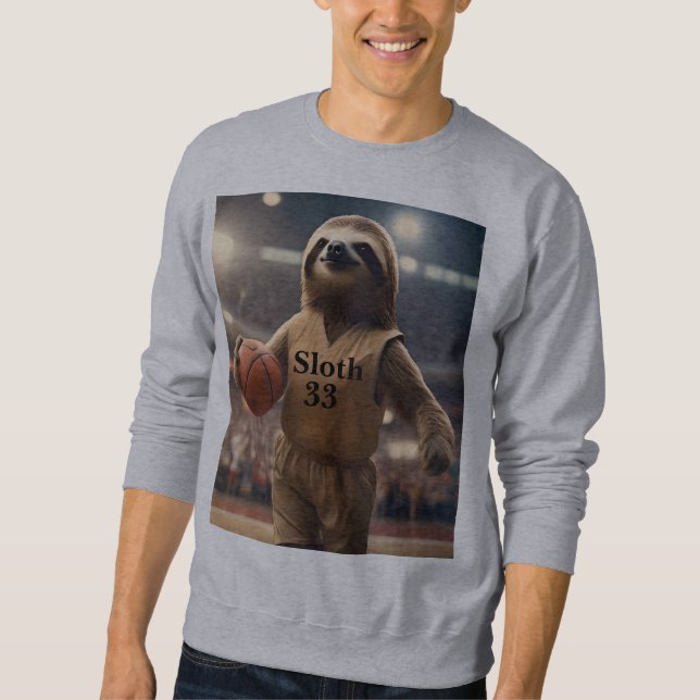 Hopfen und Hangs: Der Slam Dunking Sloth, Sweatshirt (Vorderseite)