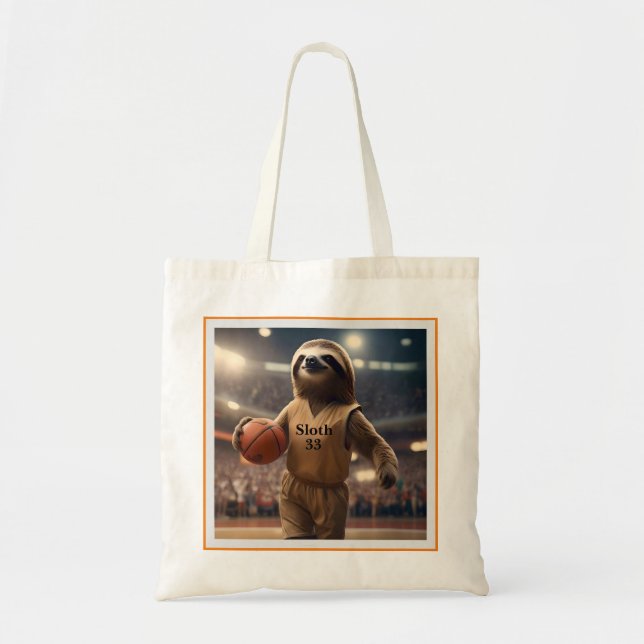 Hopfen und Hangs: Der Slam Dunking Sloth, Tragetasche (Vorne)