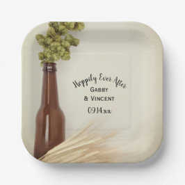 Hopfen und Weizen, getrocknet, hoffentlich je Brau Pappteller