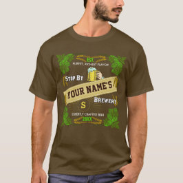 Hopfengerste des Bier-Brauerei-personalisierte T-Shirt