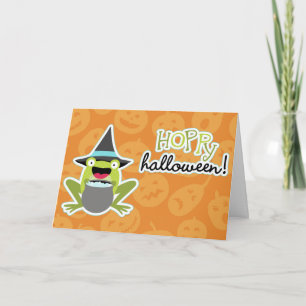 Hopfenreiche Halloween-Kröte Karte