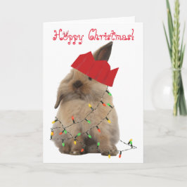 Hopfenreiche Weihnachtshäschen-Karte Feiertagskarte