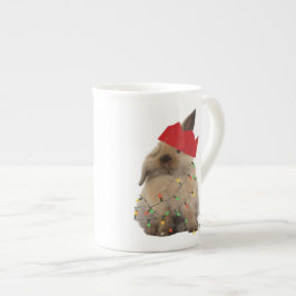 Hopfenreiche Weihnachtshäschen-Knochen-China-Tasse Prozellantasse