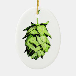 Hopfenreiches Weihnachten zu Ihnen! Hopfen Keramikornament