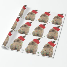 Hopfenreiches Weihnachtshäschen-Packpapier Geschenkpapier