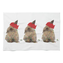 Hopfenreiches Weihnachtshäschen Teatowel