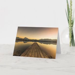 Hopfensee mit Jetty & Alpen Karte