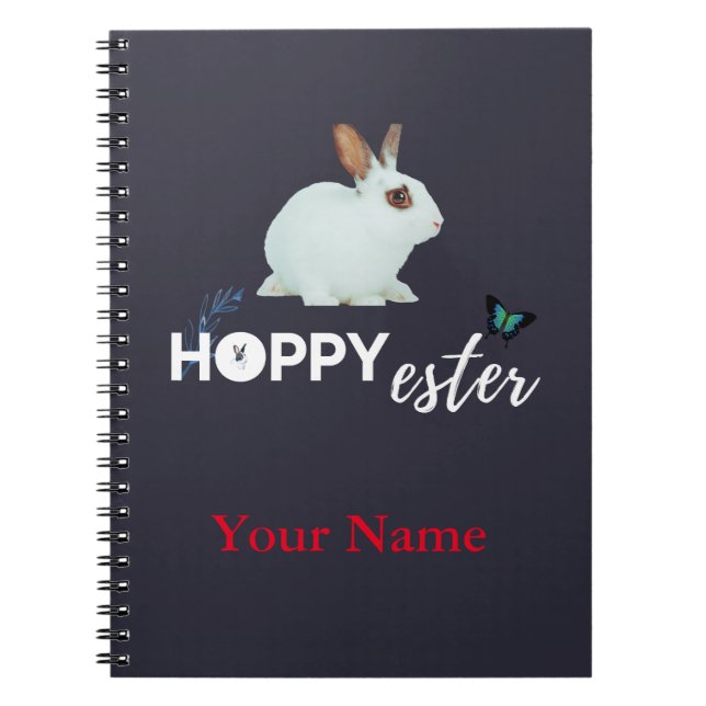 Hopfiges Oster-Fun-Design Notizblock (Vorderseite)