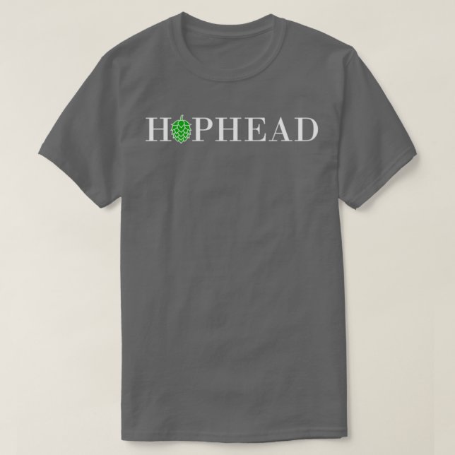 Hophead Zuhause Ber Brewing Bierbrauer Hopops Brew T-Shirt (Design vorne)