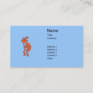 Hopi Flute Player - Südwestindisches Design Visitenkarte