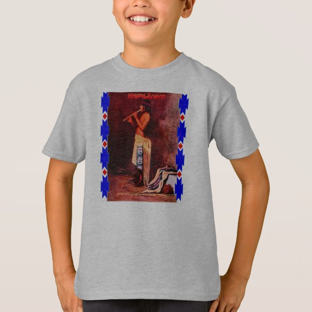"Hopi Flute Player" T-Shirt (Vorderseite)