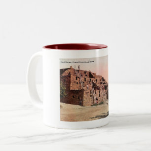 Hopi-Haus, Grand Canyon, Arizona Vintag Zweifarbige Tasse