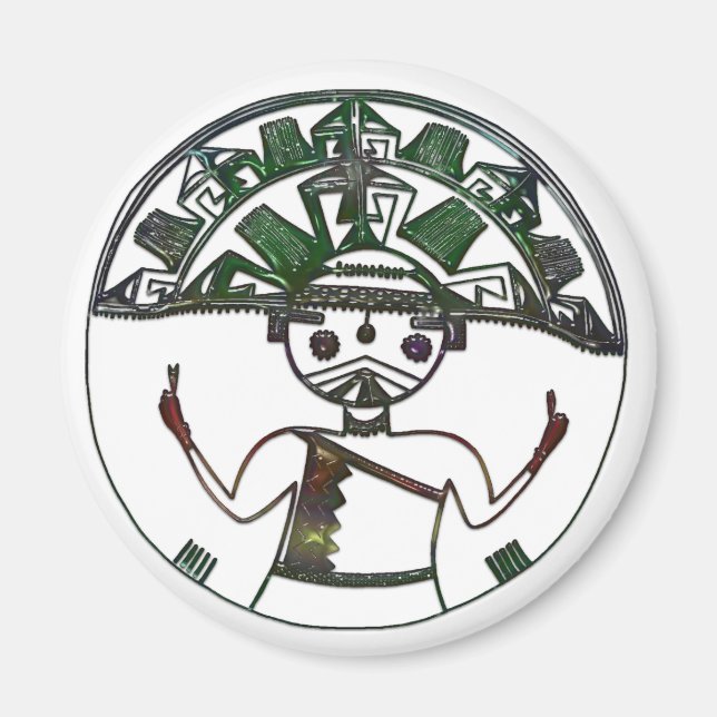 HOPI Native American Folk Art Magnet (Vorne)