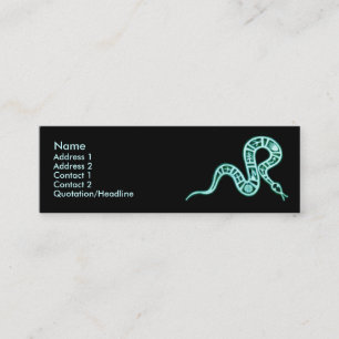 Hopi-Schlangenmotiv Vintage Native American Mini Visitenkarte