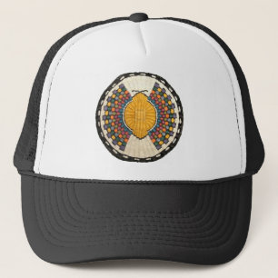 Hopi Snake Motif Vintager Indianer Truckerkappe
