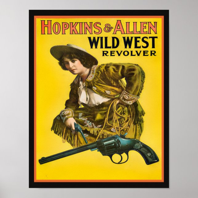 Hopkins & Allen Wild West Revolver Poster (Vorne)