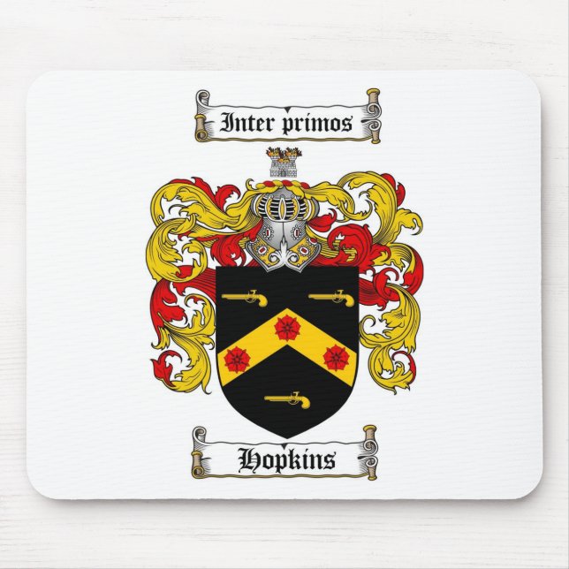 HOPKINS FAMILIENWAPPEN - HOPKINS WAPPEN MOUSEPAD (Vorne)