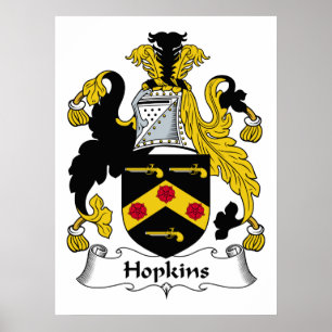 Hopkins Familienwappen Poster