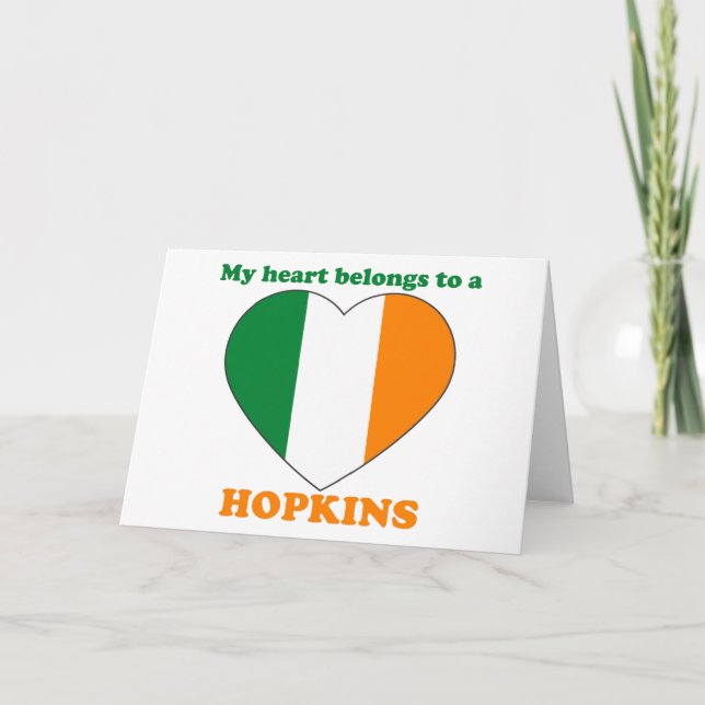 Hopkins Feiertagskarte (Vorderseite)