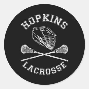Hopkins Lacrosse Vintage Retro Lax mit Abnutzungse Runder Aufkleber