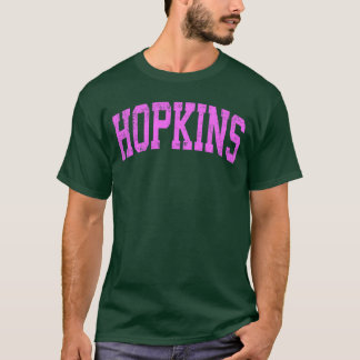 Hopkins Minnesota MN Vintage Athletik Sport Rosa T-Shirt