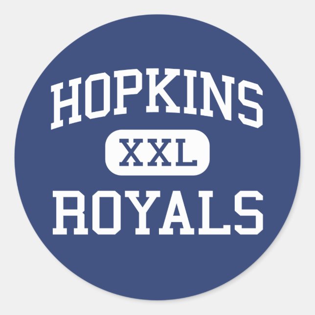 Hopkins - Royals - High School - Hopkins Minnesota Runder Aufkleber (Vorderseite)