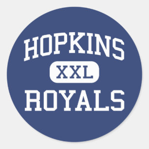 Hopkins - Royals - Highschool - Hopkins Minnesota Runder Aufkleber