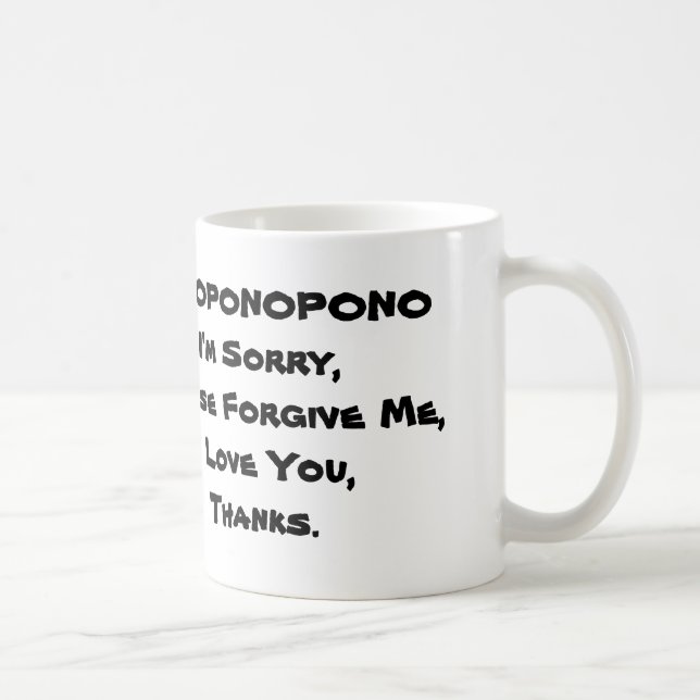 HOPONOPONO SAMMLUNGS-TASSEN-ENGLISCHE SPRACHE TASSE (Rechts)