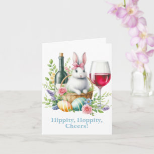 Hopp, Hopp, Prost! Osterhase & Wein Karte