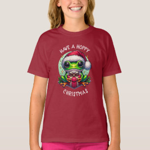 Hoppe Weihnachten   Froschpuppe T-Shirt