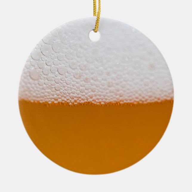 Hoppe Weihnachts-Bier Keramik Ornament (Vorne)