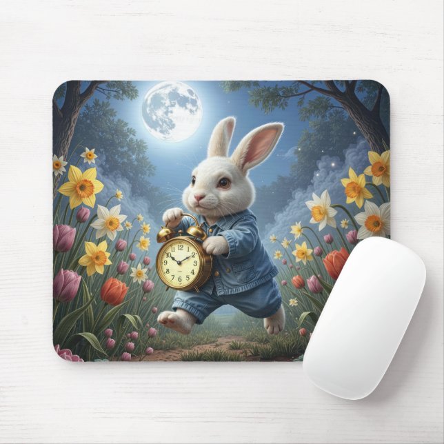 Hoppeln mit einem Wecker Mousepad (Mit Mouse)