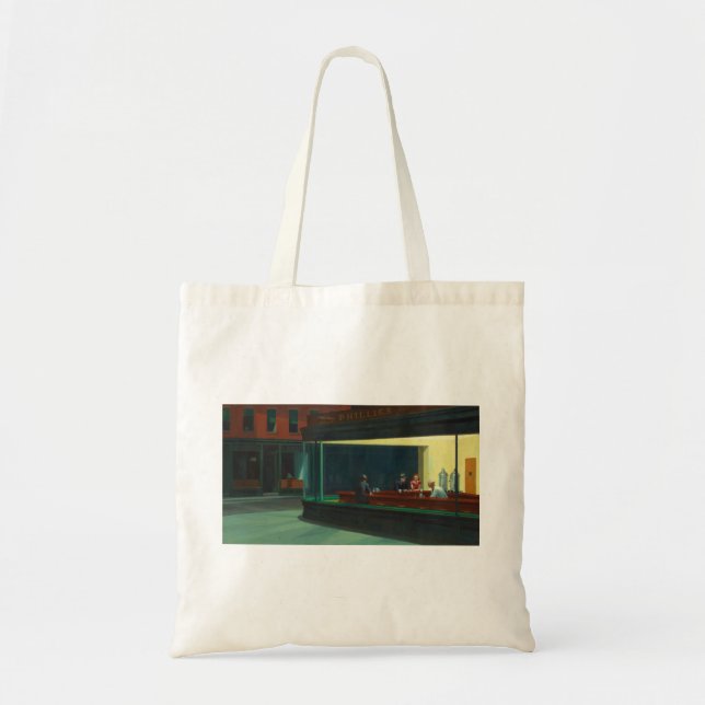 Hopper's Nighthawks Tragetasche (Vorne)