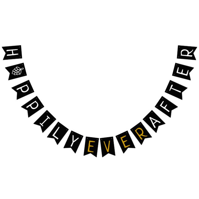 Hoppily überhaupt nach Co-Ed Wedding Brautparty Wimpelkette (Alle)