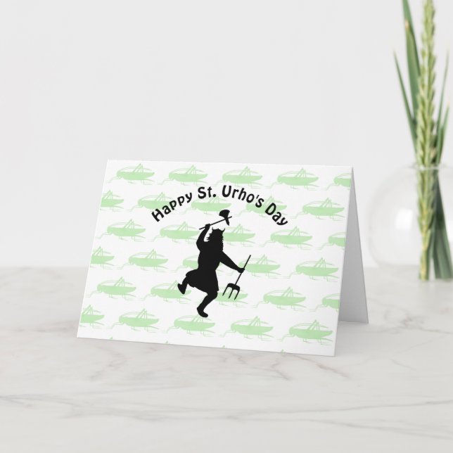 Hoppin' Happy St. Urho's Day Card Karte (Vorderseite)