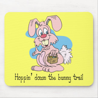 Hoppin hinunter die Häschen-Spur Mousepad