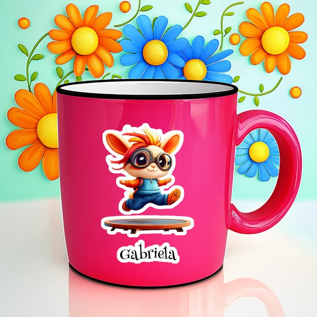 Hoppin' Personalisierter Vinyl-Sticker Aufkleber (Von Creator hochgeladen)