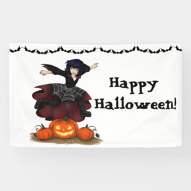 Hopping Hazel Halloween 3'X5' Party Banner (Horizontal)