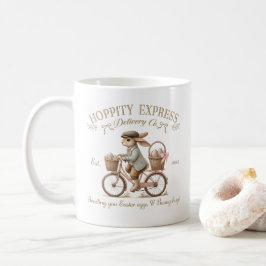 Hoppity Express Bunny Delivery Vintage Art Kaffeetasse