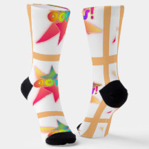 Hoppla! Quirky Comic Buch Jargon Cabin Socks