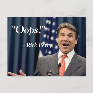 Hoppla! - Rick Perry Postkarte